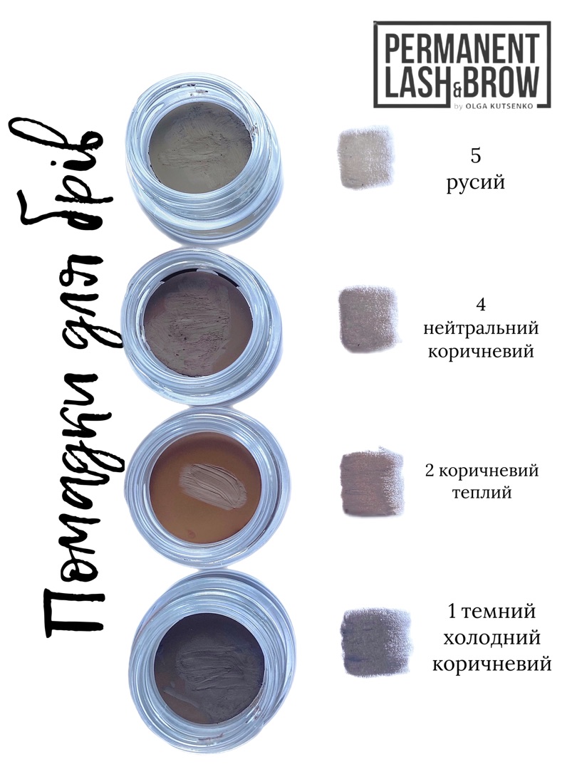 Помадка стійка для брів Permanent lash&brow