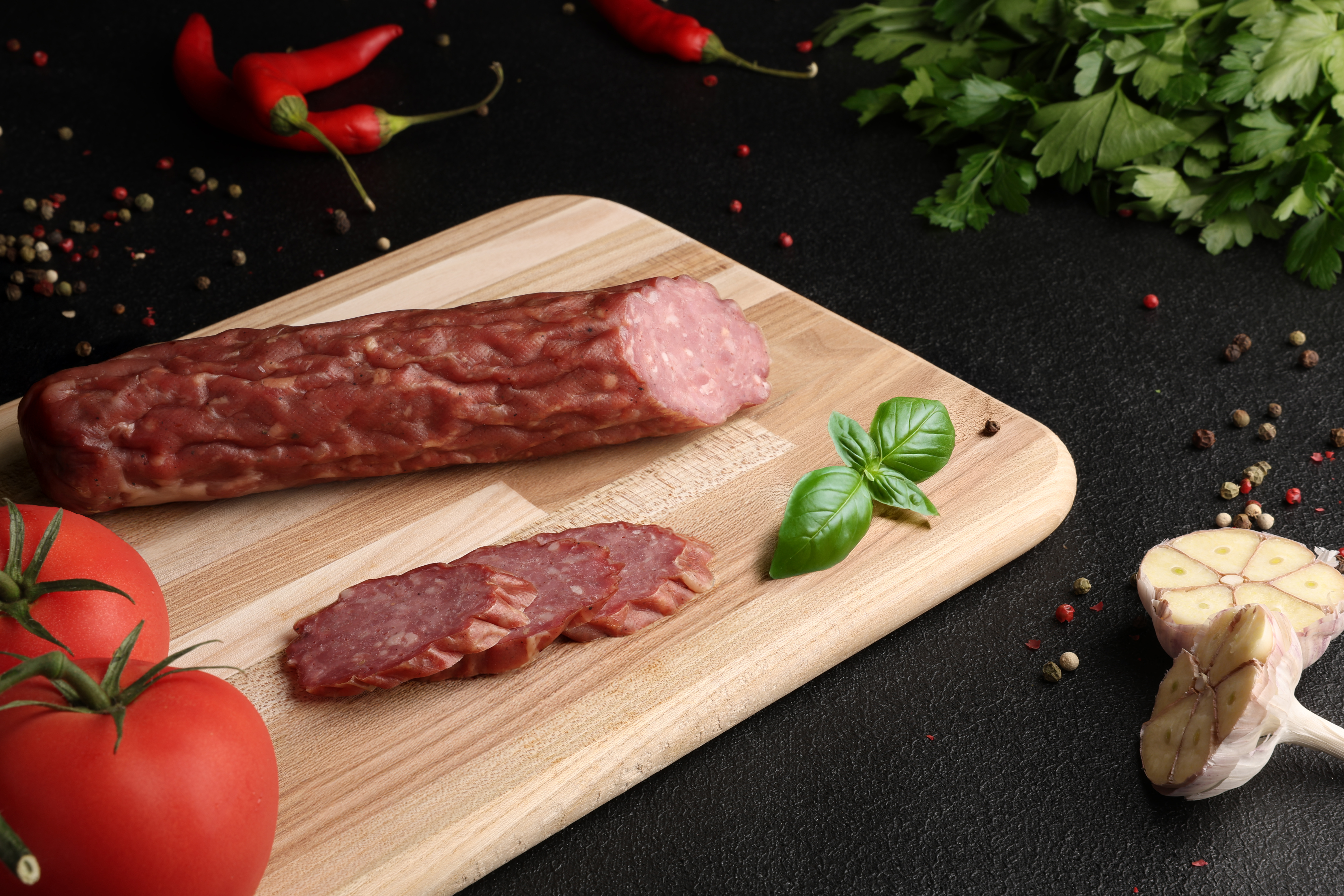 Ковбаса Єгерьська зі свинини та яловичини