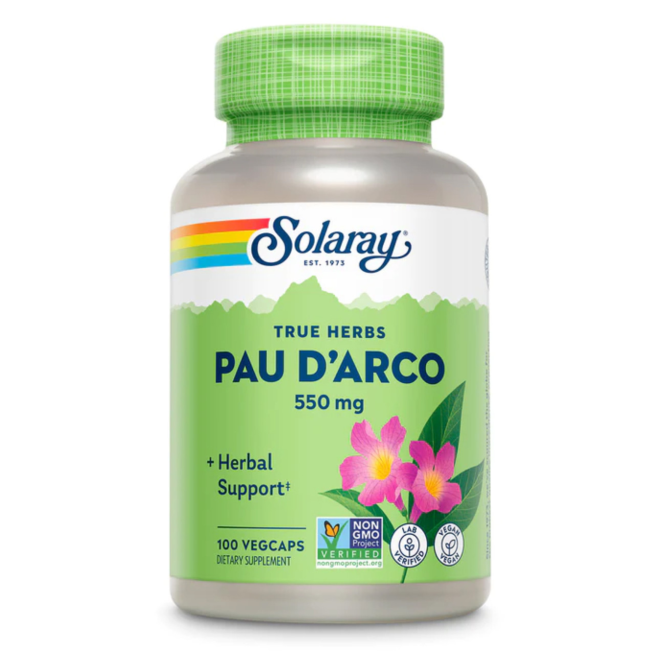 Кора мурашиного дерева, Solaray Pau D'Arco 550mg - 100 vcaps
