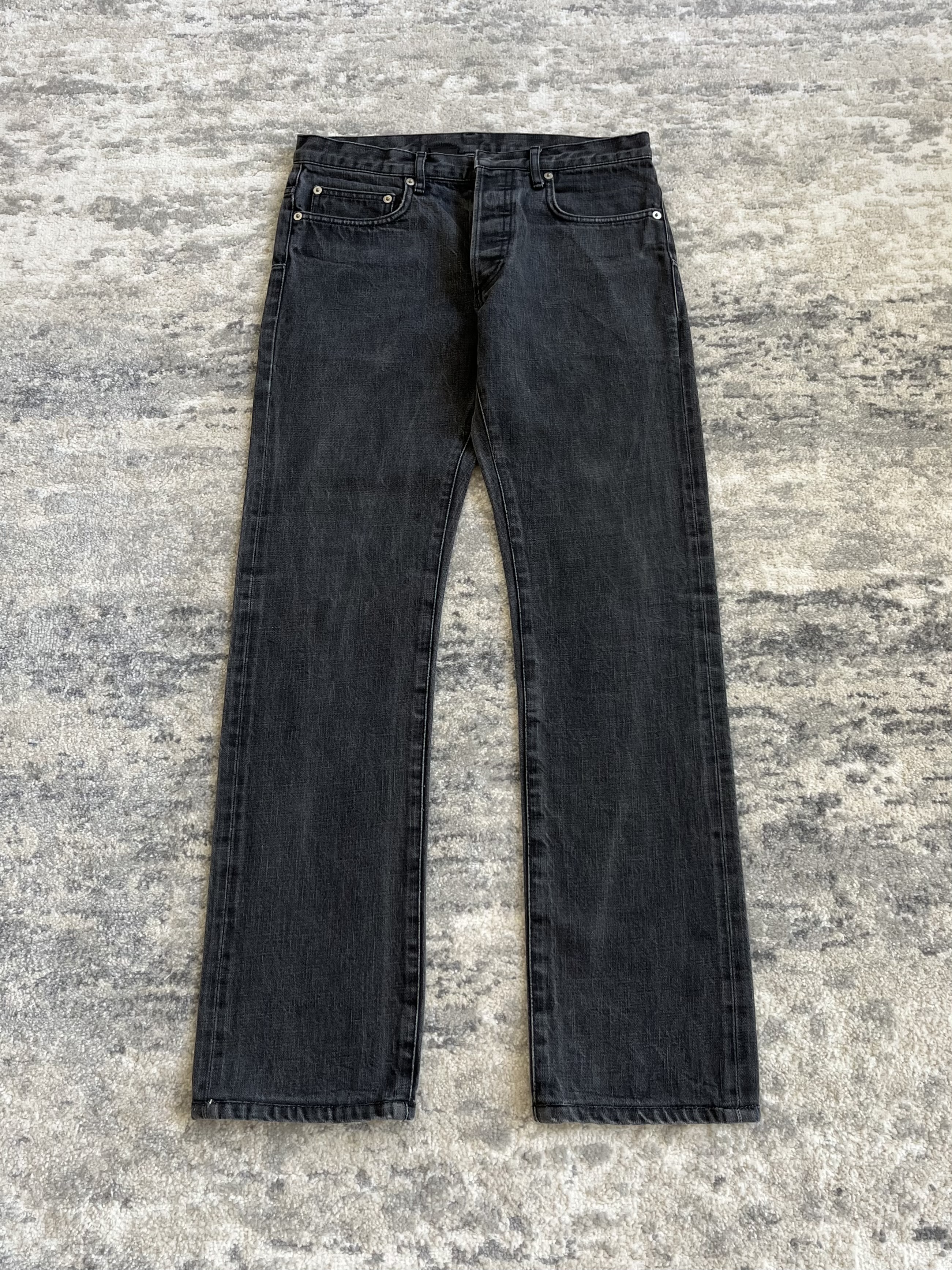 dior homme ss12 grey wash jeans