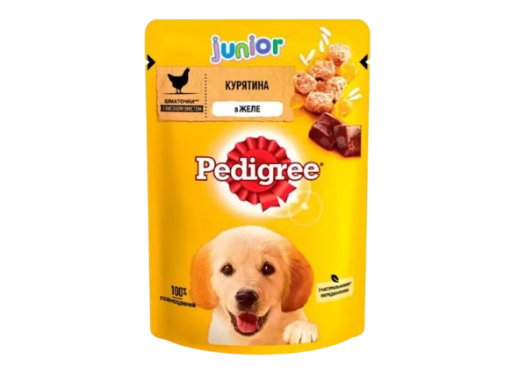 Корм для цуценят Педігрі (Pedigree) Junior з куркою в желе, 100 г