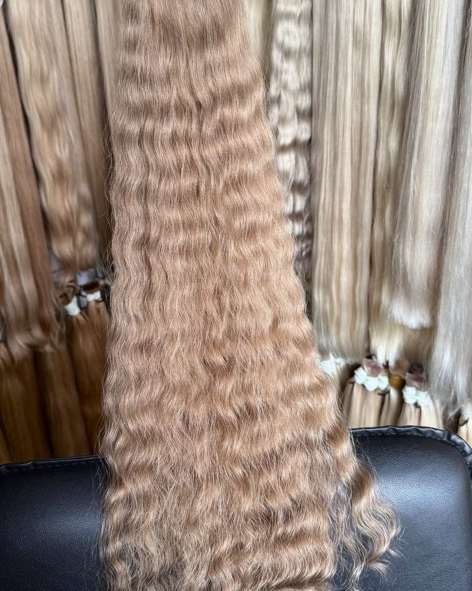 9.0 Beige, 60 см, кучеряве, 100 г.