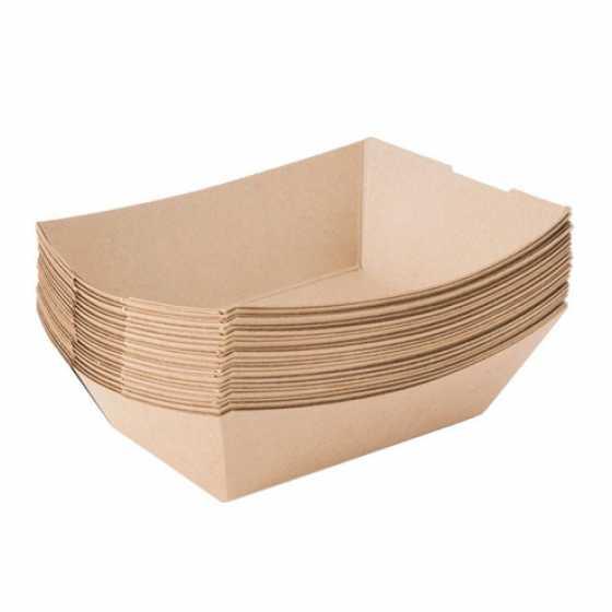 Тарілка човник Крафт 200*110*50 мм, упаковка 800шт