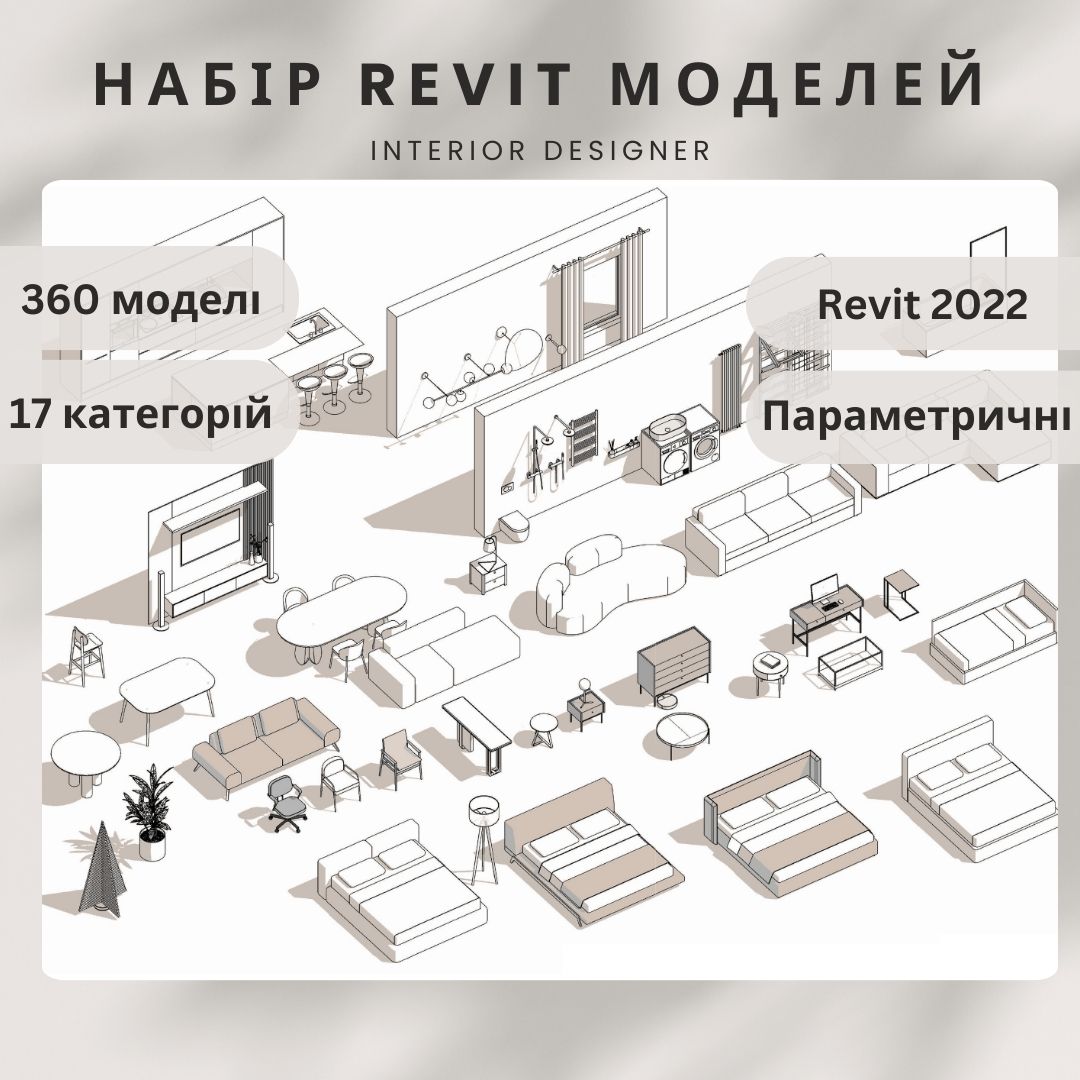 Набір REVIT FAMILY 360 моделей