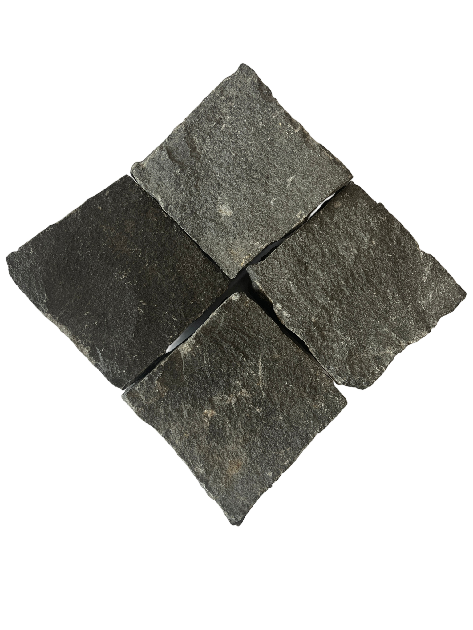 Колота бруківка з натурального каменю Базальт