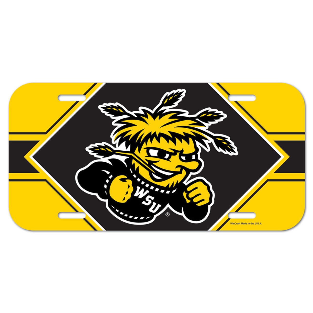 Wichita State Shockers License Plate Plastic