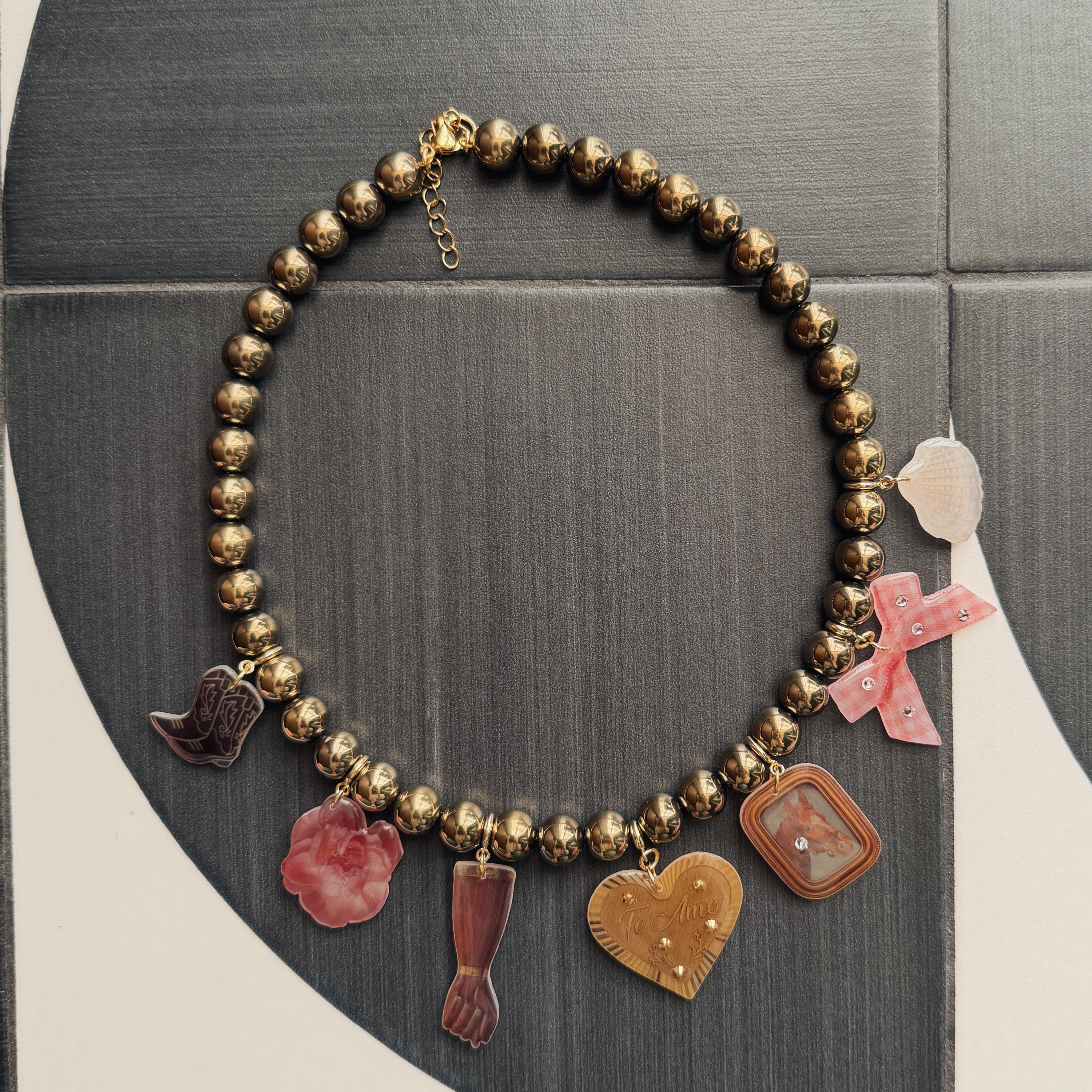 Намисто з гематиту