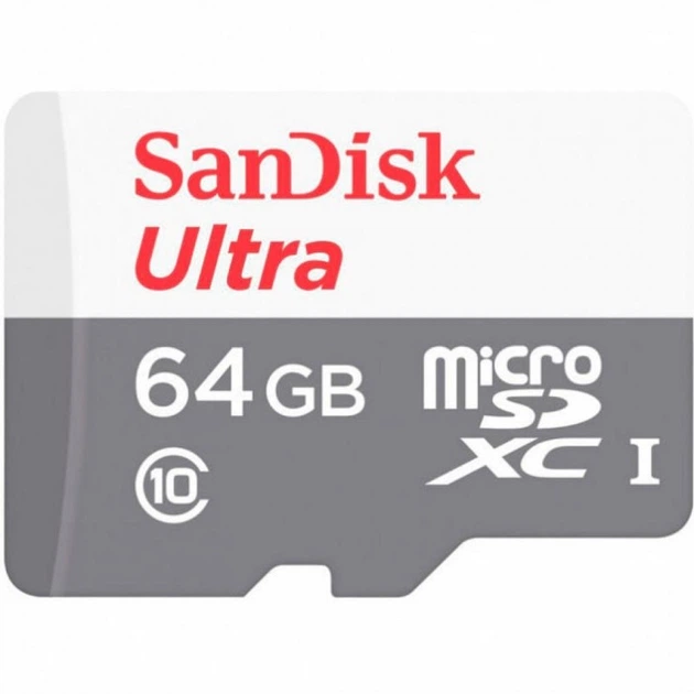 Карта пам'яті SanDisk Ultra microSD 64Gb Class10 UHS-I (U1) A1