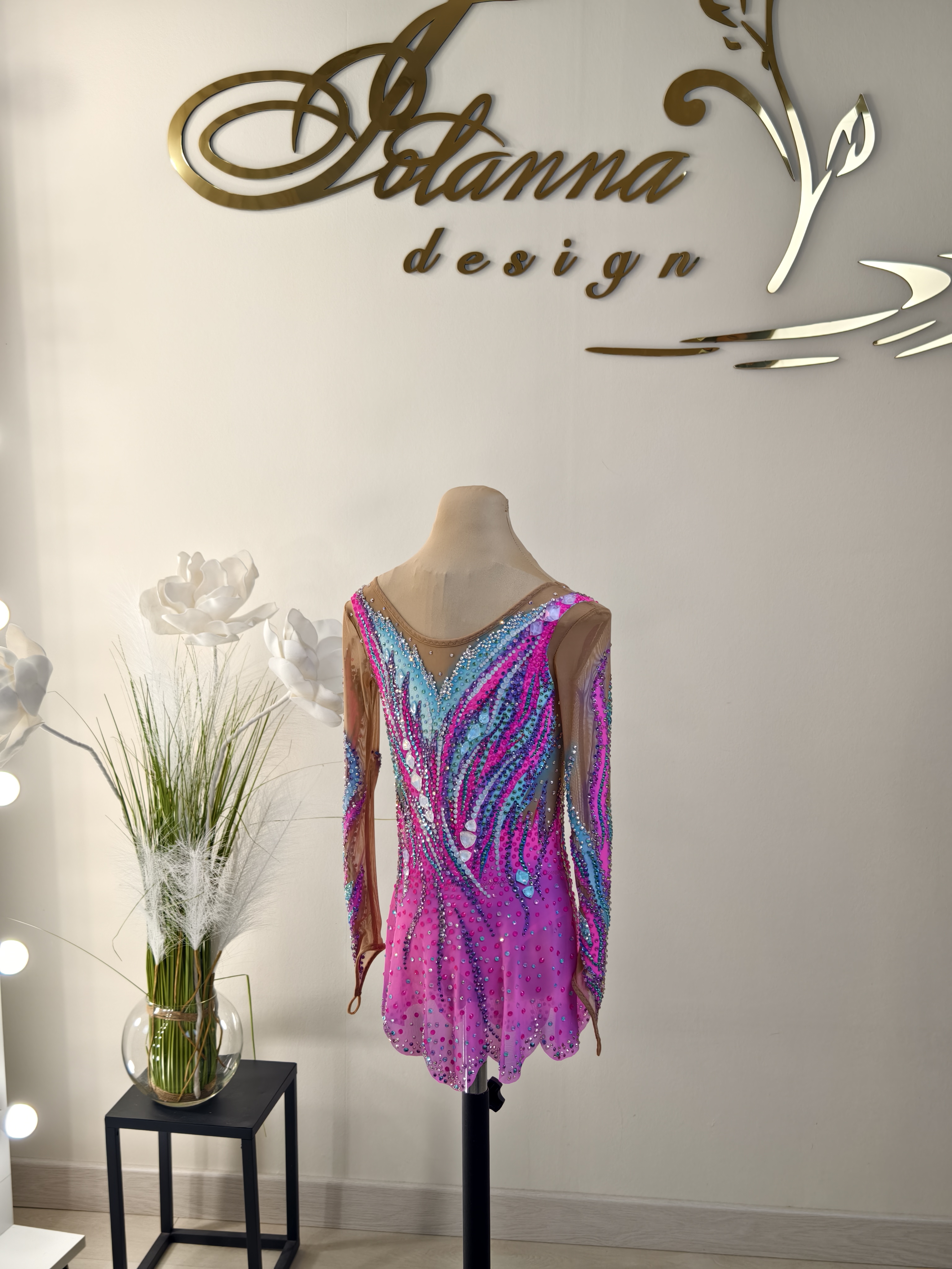 Custom made ice skating dress