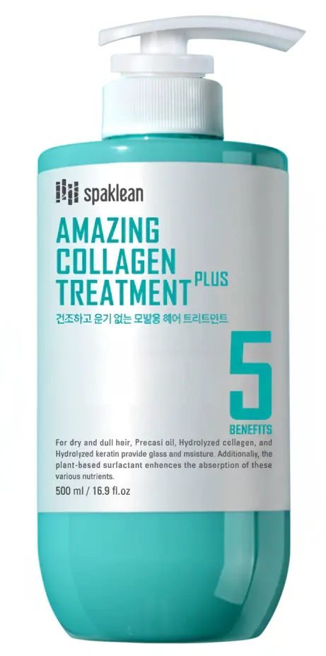 Бальзам для волосся з колагеном - SPAKLEAN Amazing Collagen Treatment Plus, 500 мл