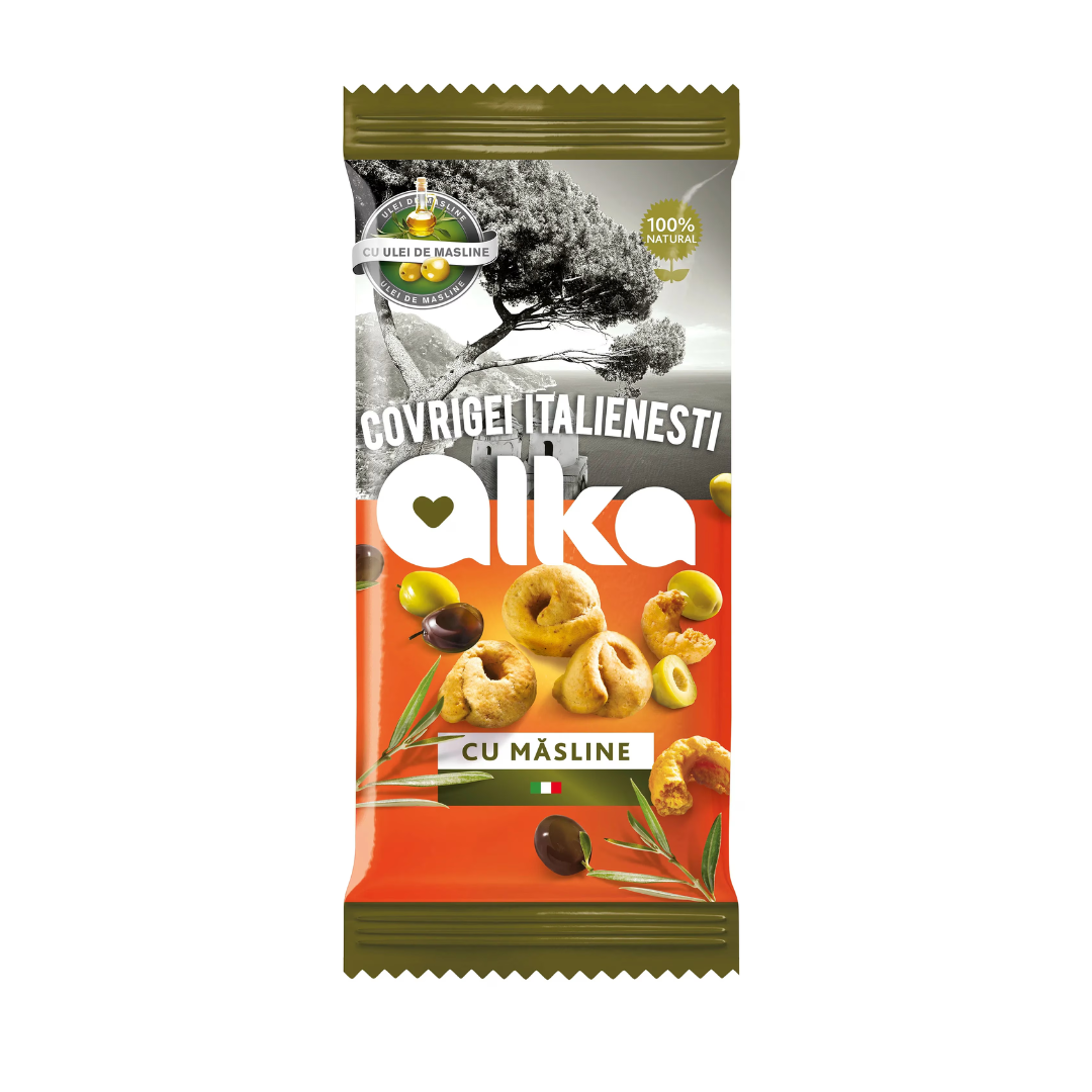 🇷🇴 "Alka" Rosquillas italianas con aceitunas, 100 g.