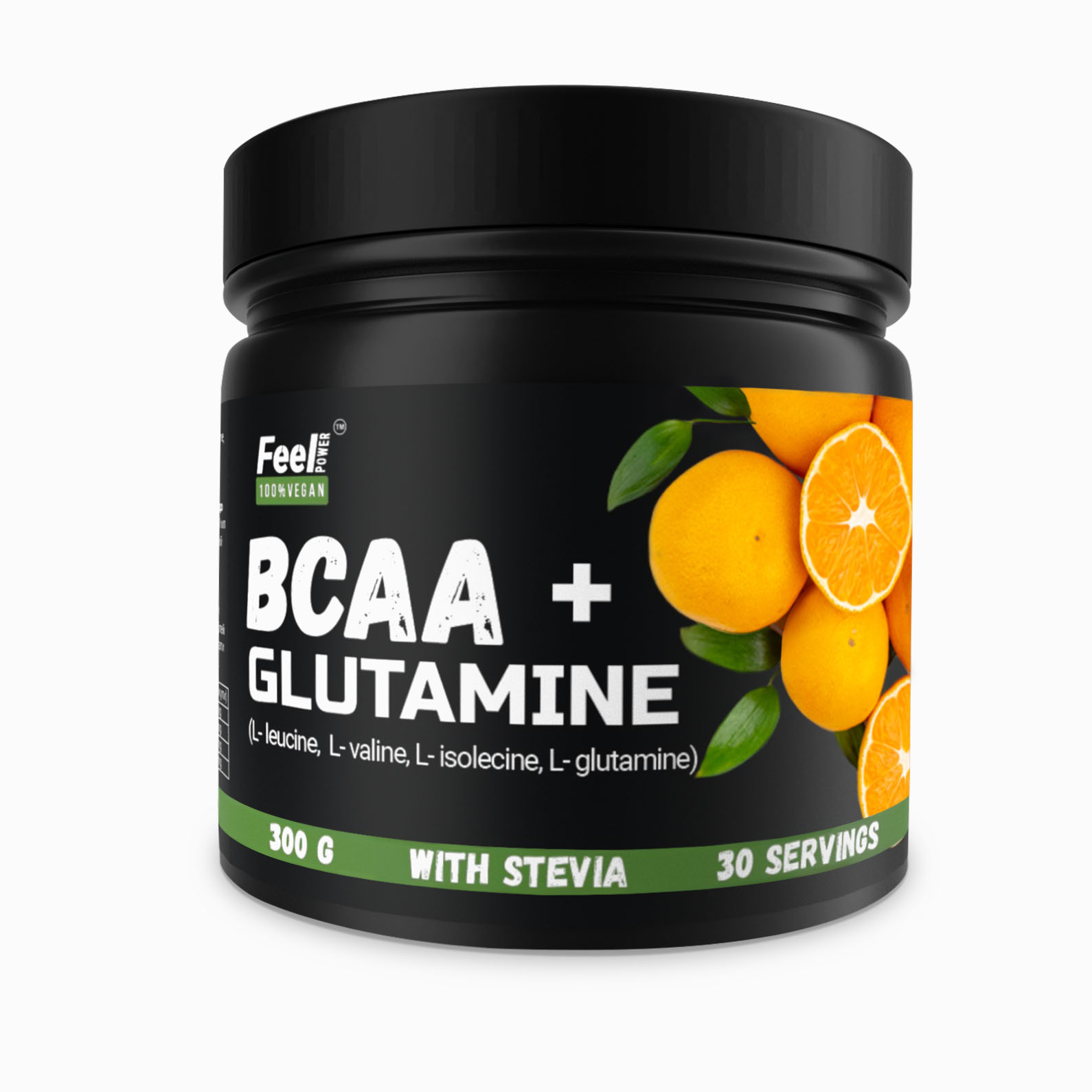Feel Power BCAA 2:1:1 +glutamine +stevia (Апельсиновий фреш) 300 g
