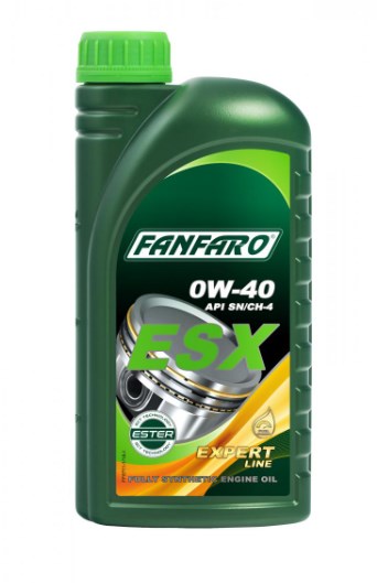 Моторна олива синтетична 0W-40 ESX  1л Fanfaro