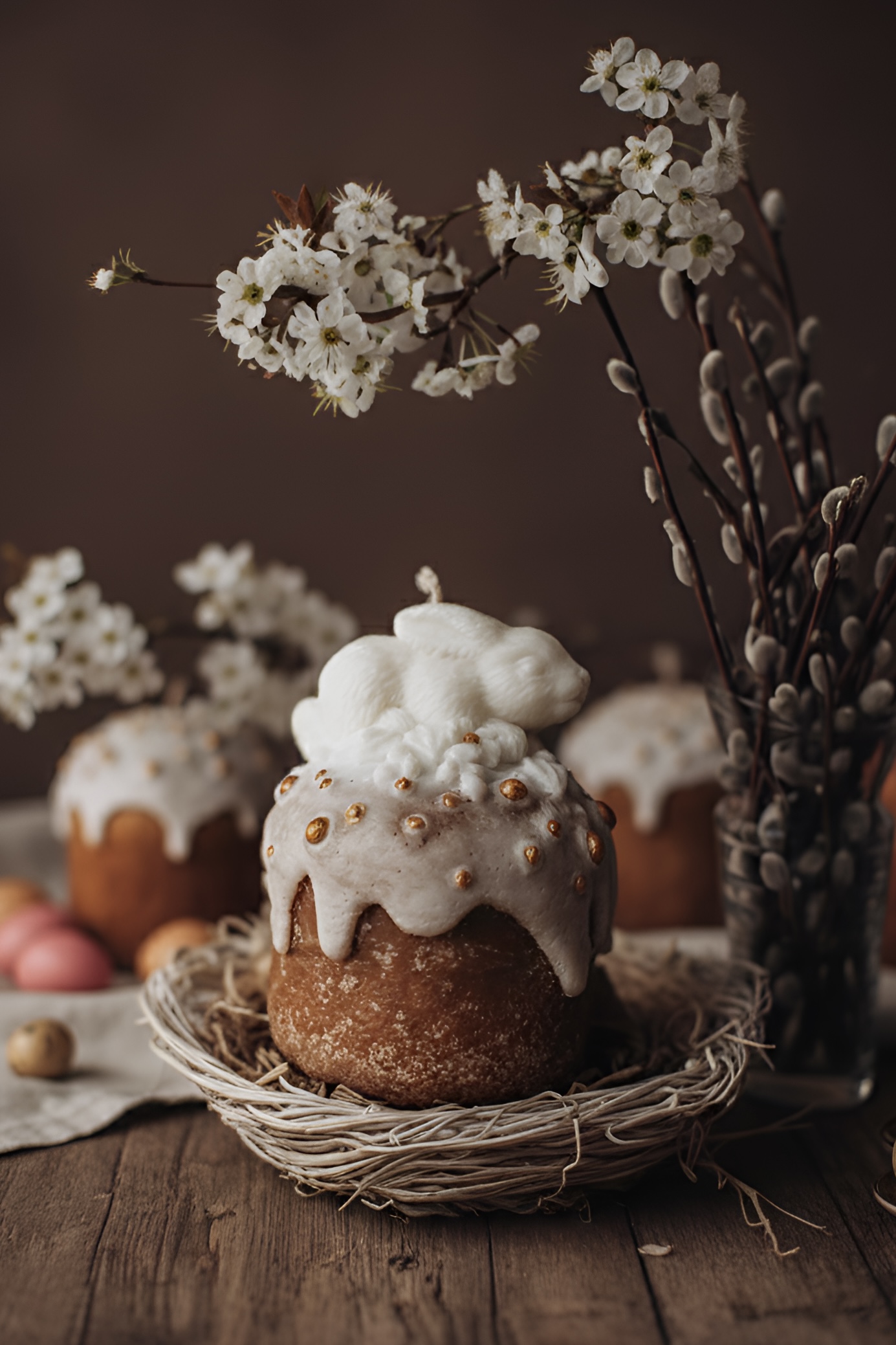 Свічка «Паска з зайчиком»