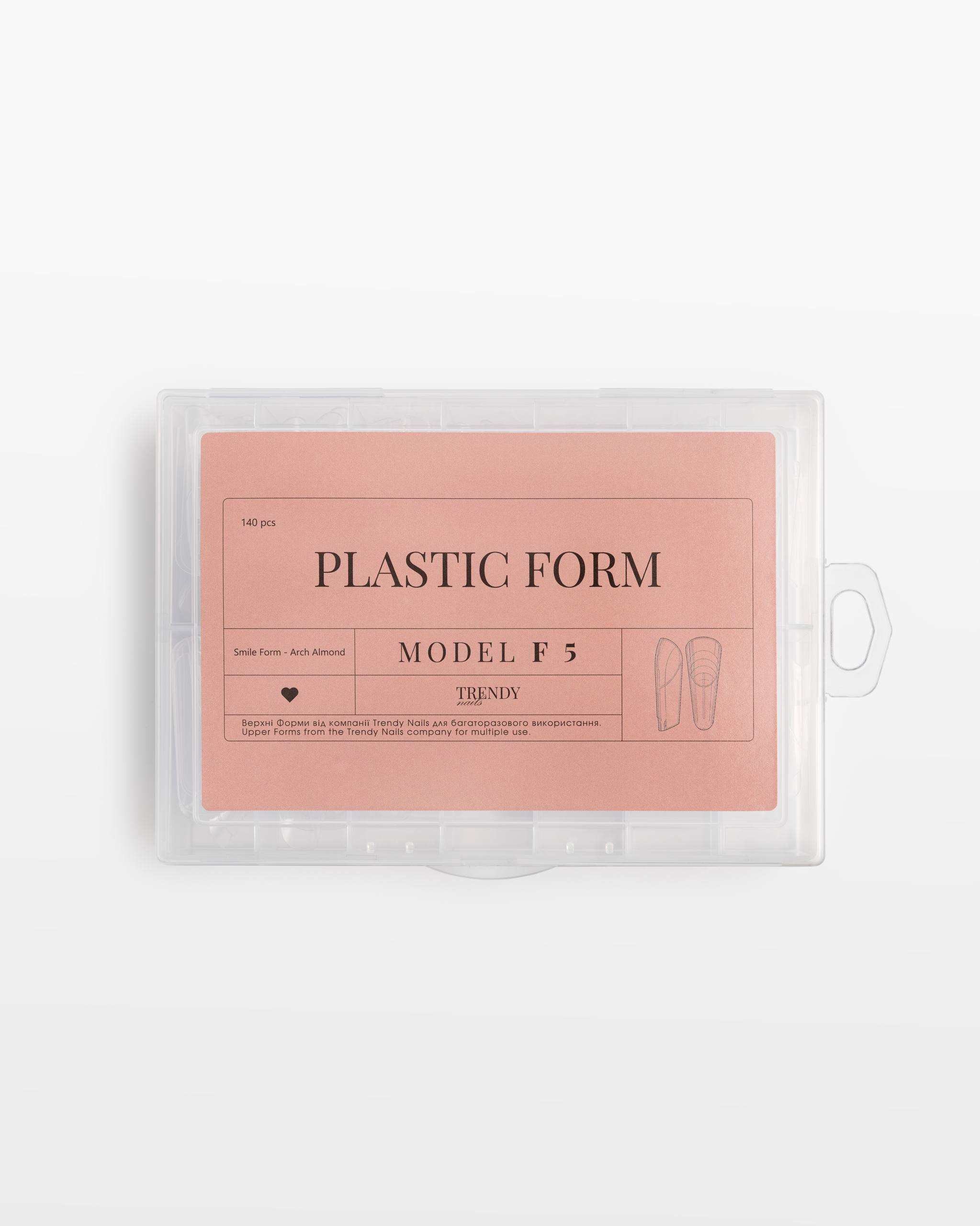 Upper Plastic Form (140 pcs)  Smile Form- Arch Almond Model F5