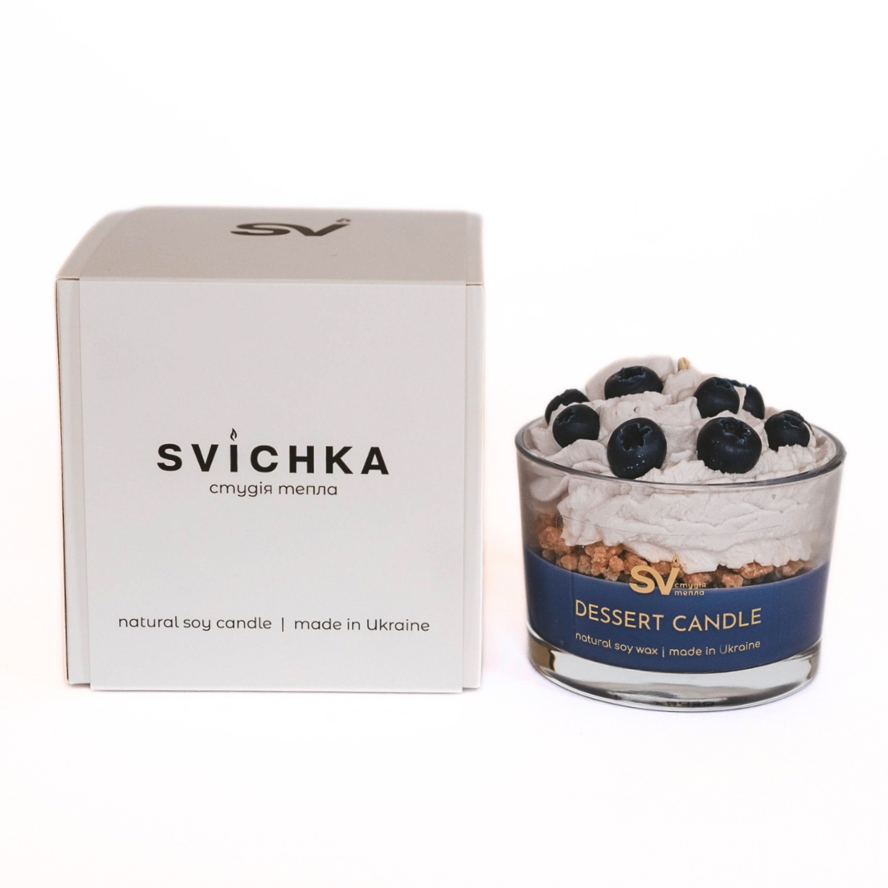 Десертна свічка з лохиною ароматична