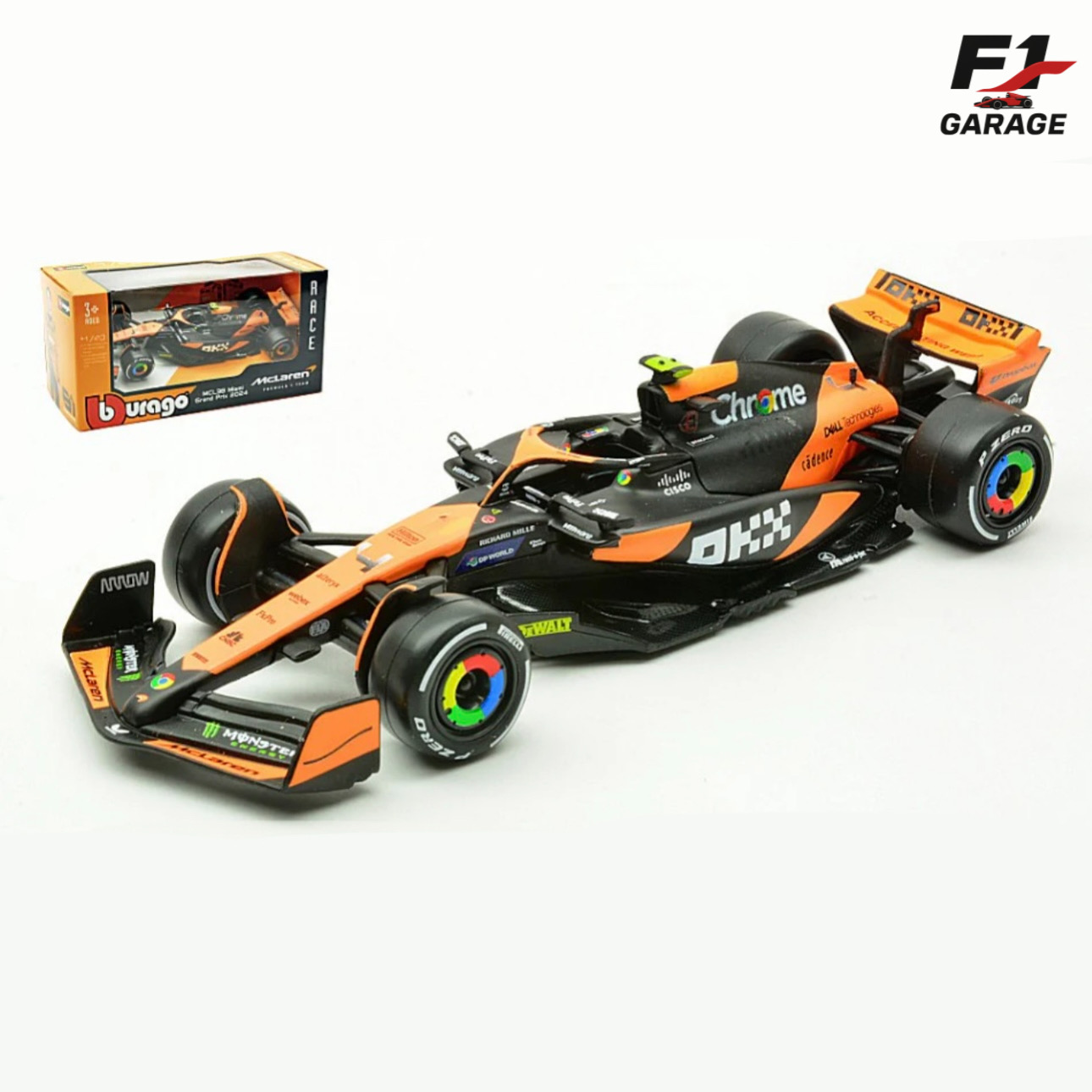 Burago McLaren MCL38 Lando Norris, 1:43, 2024