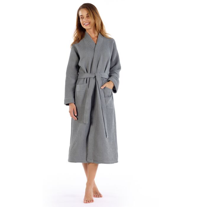 Халат L'appartment Mia Waffle Вафельний Сірий