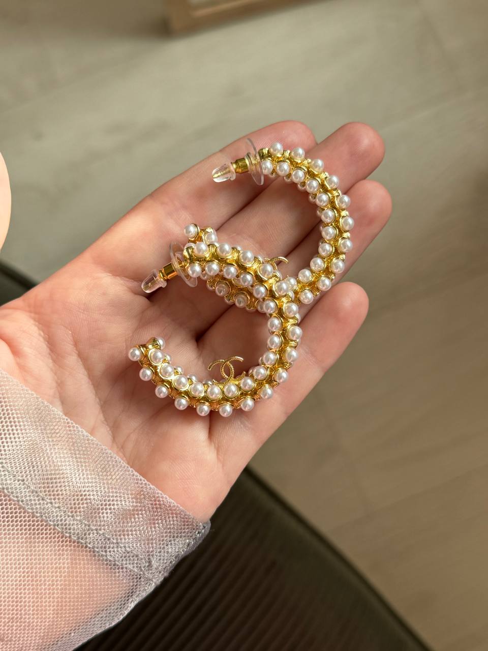 Сережки Chanel