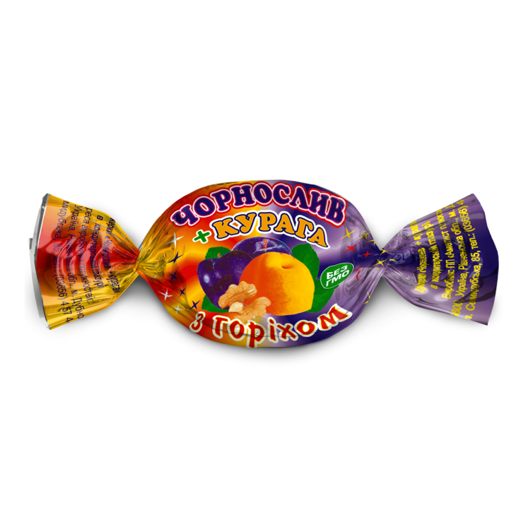 🇺🇦 "AMETIST PLUS" Bombons de ciruela y albaricoques secos con nueces, 1 kg.