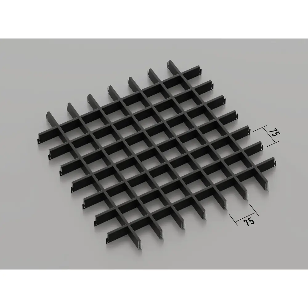 Стеля грильято KRAFT 75*75 (ral 7024)