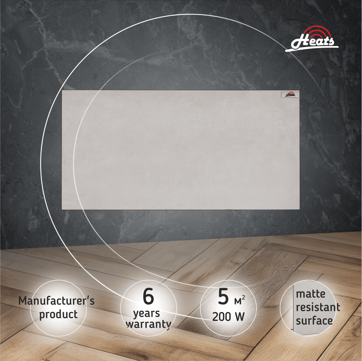 Ceramic Heater Heats 200 Loft