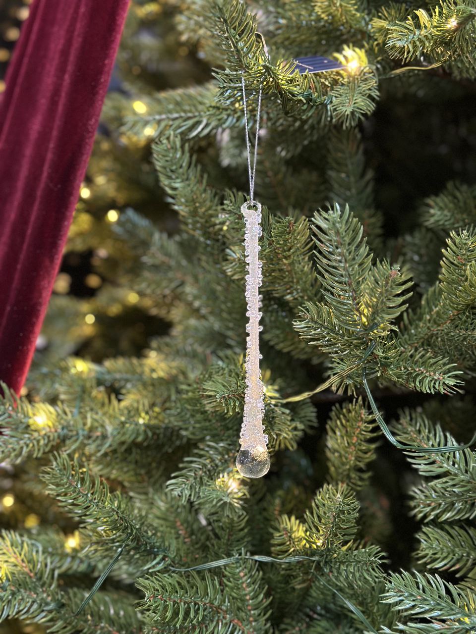 Ялинкова прикраса Бурулька, 15 см