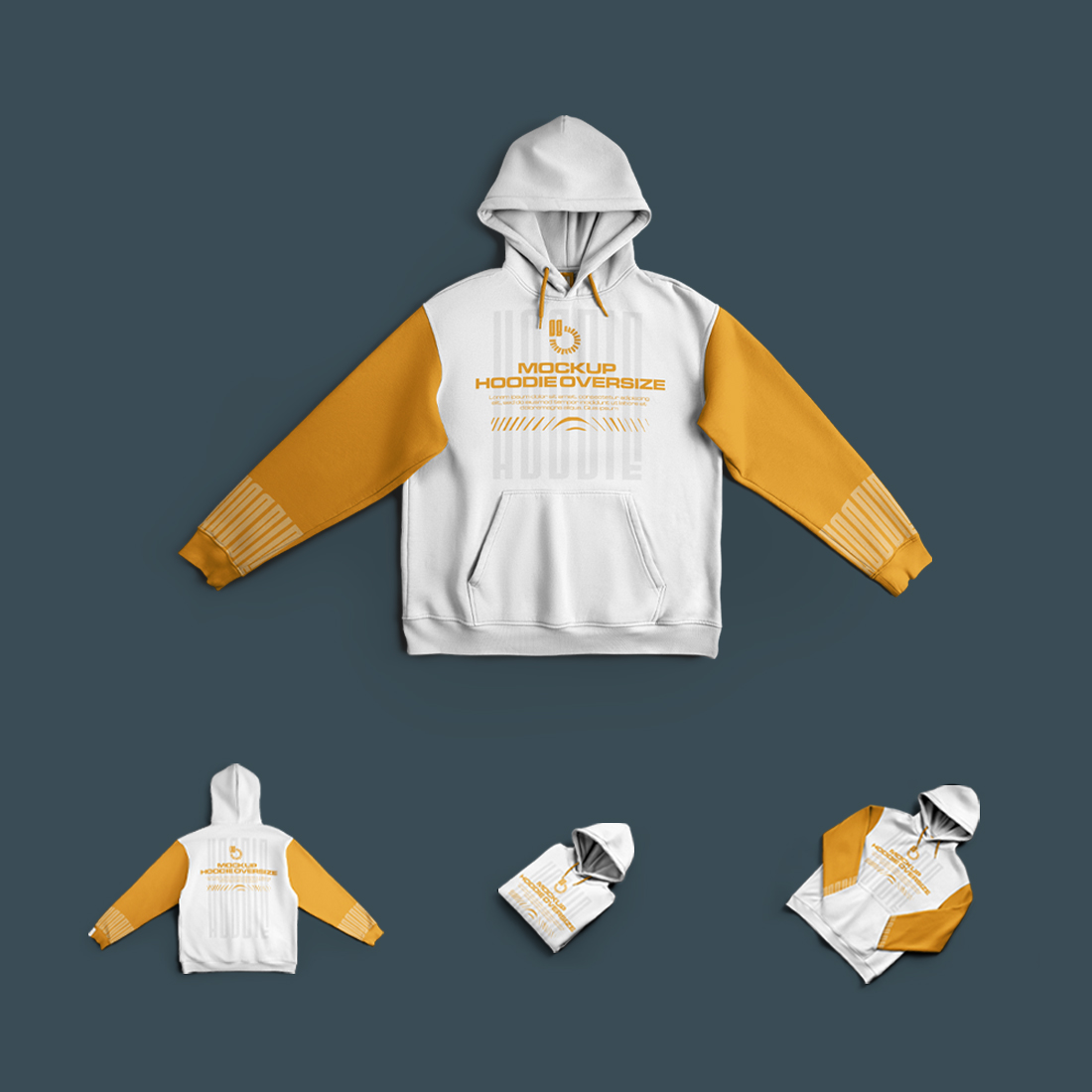 4 Mockups Unisex Oversize Hoodie