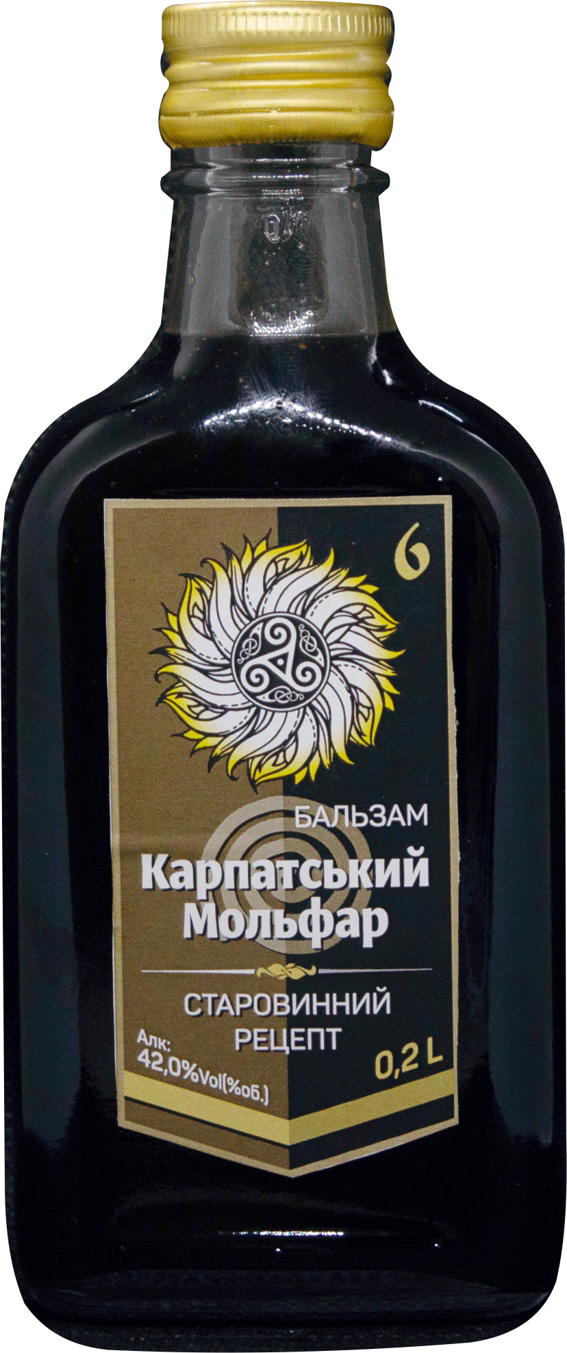 Бальзам "Карпатський мольфар 0.2" 0.2л 42%