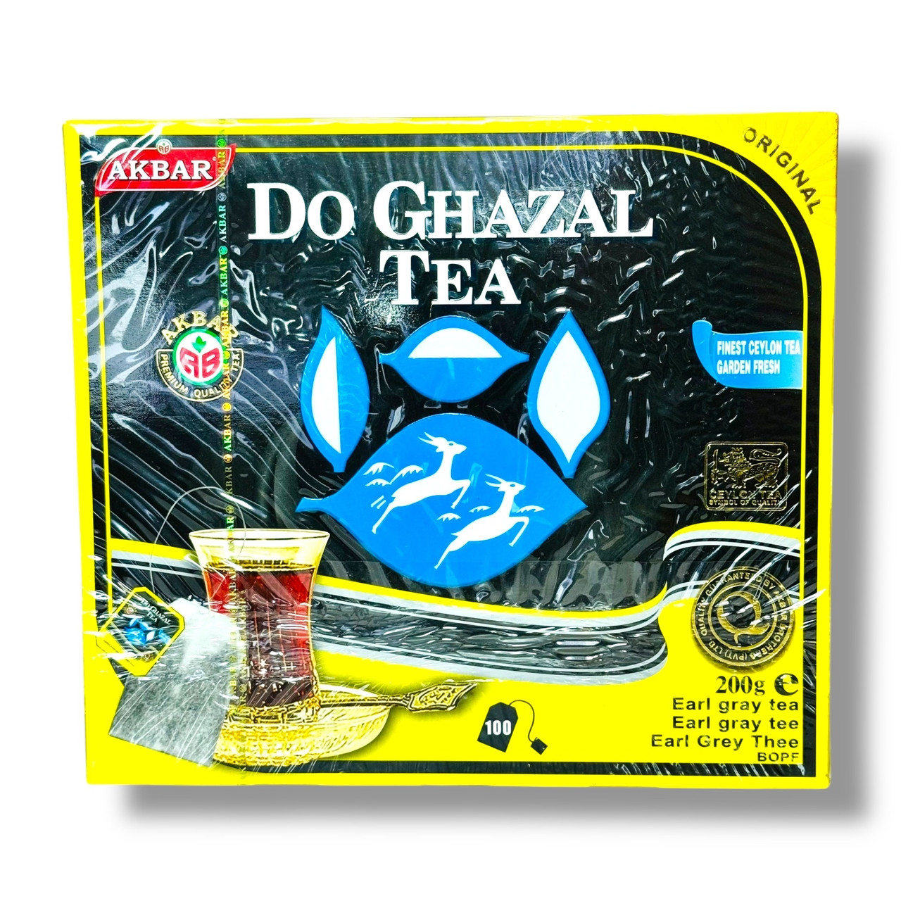Akbar Tea Цейлонський Чорний чай із бергамотом 100 пакетів