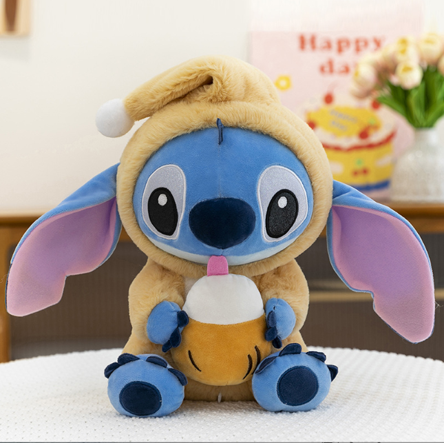 М'яка плюшева іграшка Стіч 28 см Бежевий