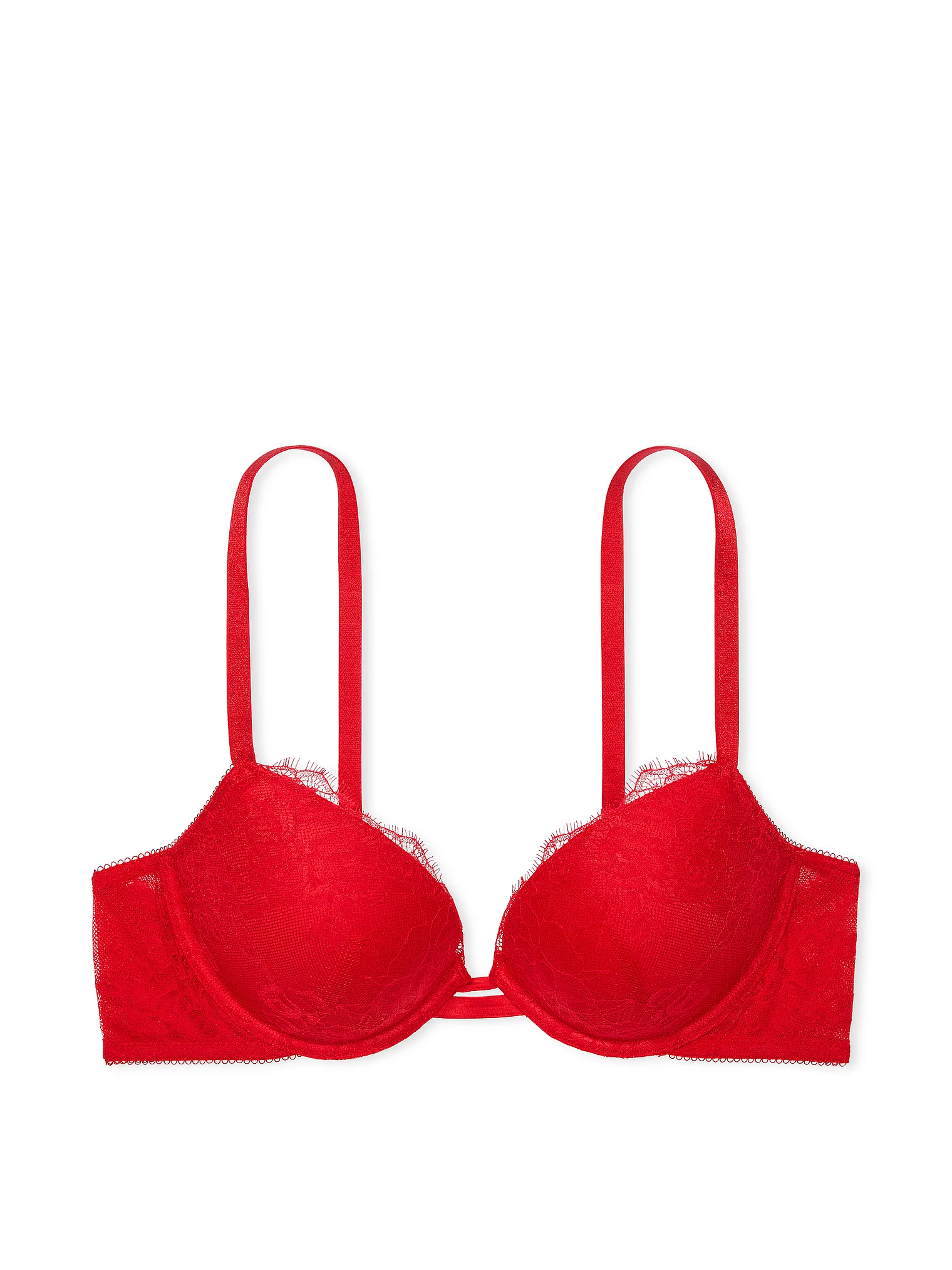 Бюстгалтер Victoria's Secret Rose Lace Push-Up Bra Red