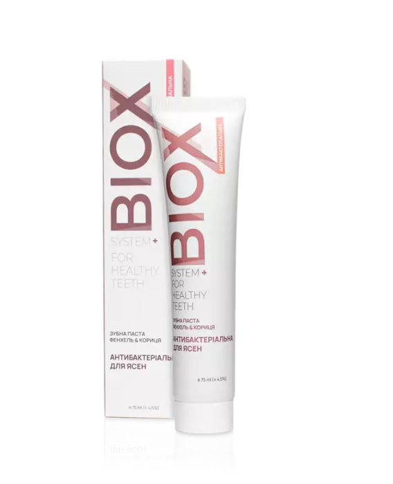 Антибактеріальна зубна паста Фенхель & Кориця BIOX (75 мл)
