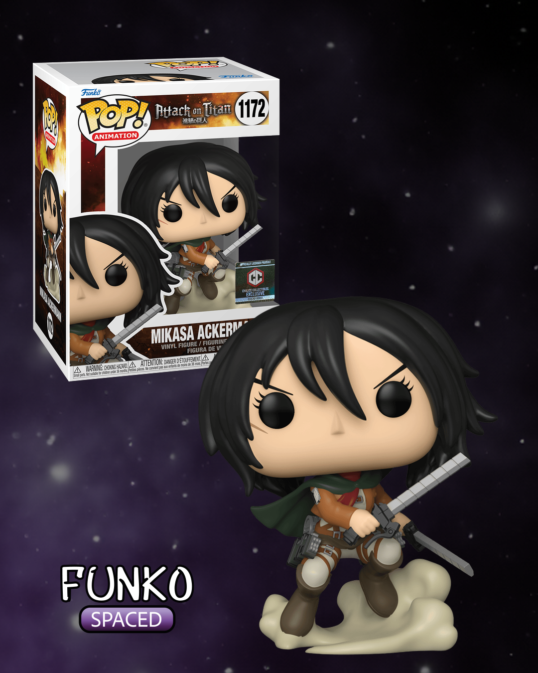 Фігурка Funko Pop Attack on Titan - Mikasa Ackermann | Фанко Поп Атака Титанів - Мікаса Акерман #1172