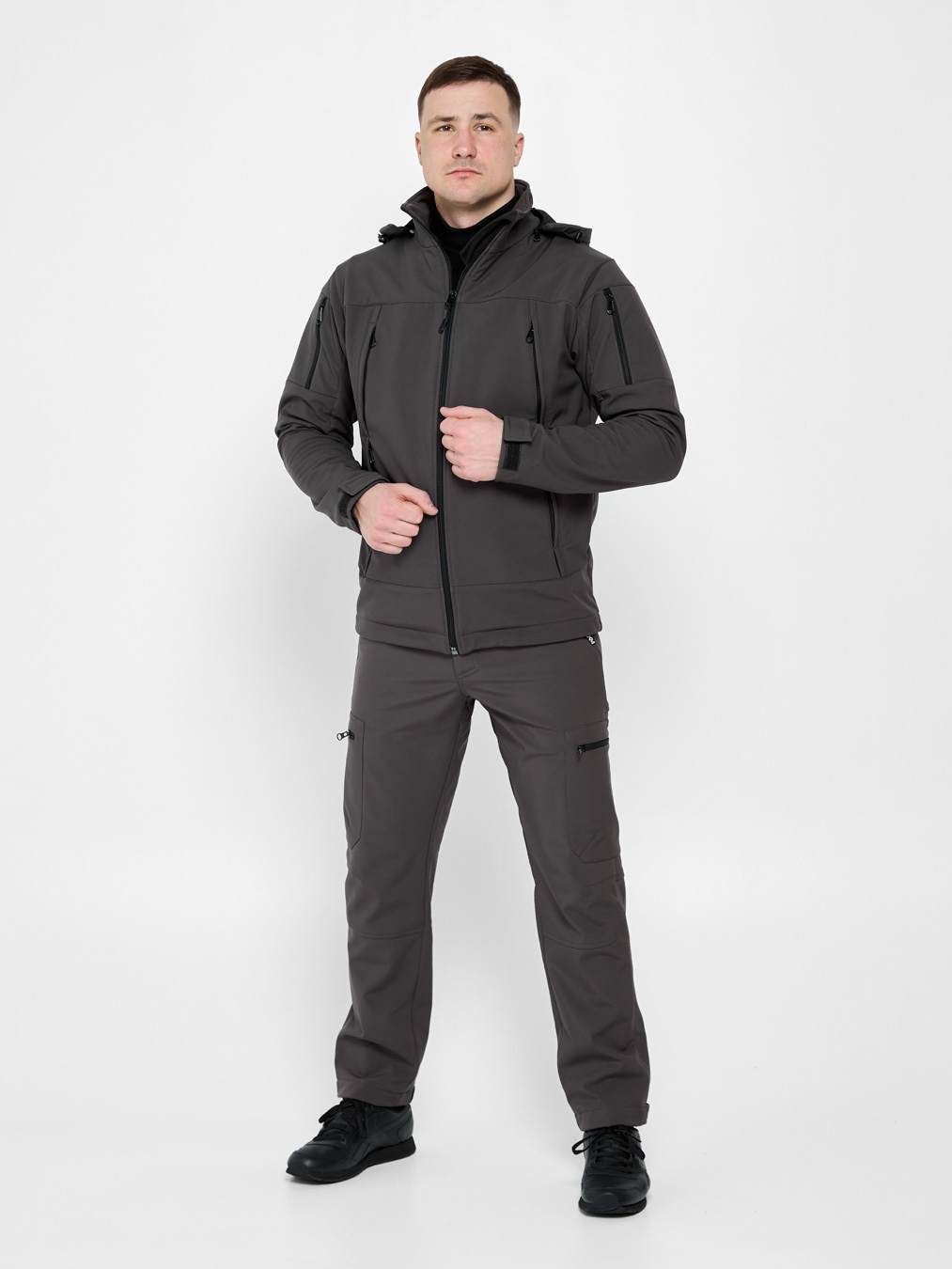 Чоловічий костюм UKM Softstorm сірий