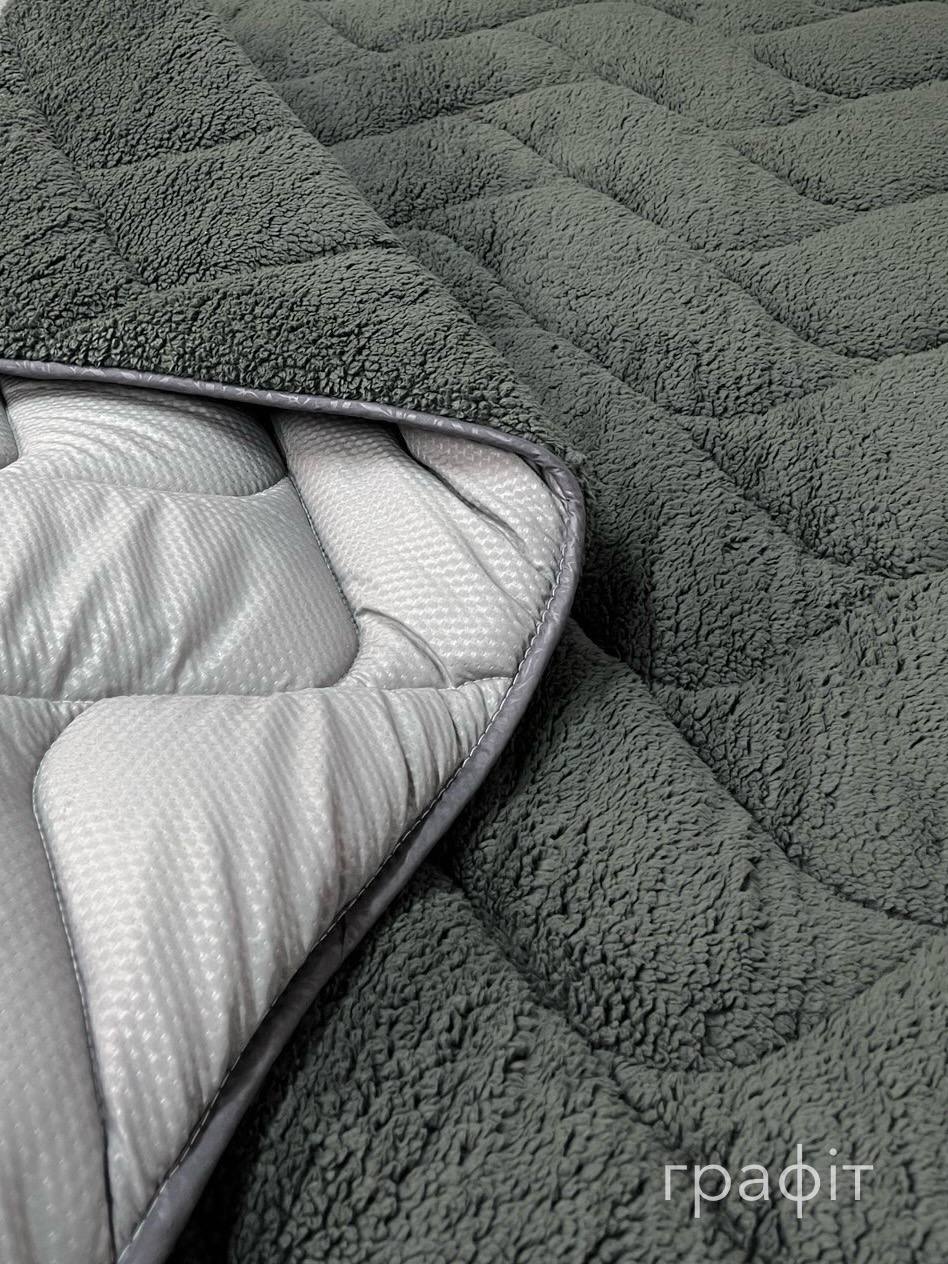 Ковдра хутряна ТЕДДІ графіт