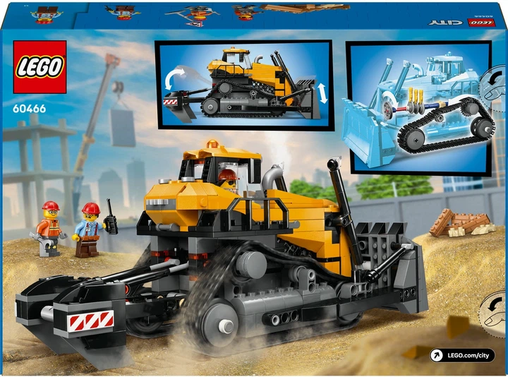 Конструктор LEGO City Жовтий бульдозер 682 деталі (60466)