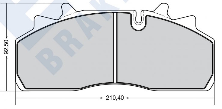 29159 Колодки гальмівні дискові DAF/RVI/SAF