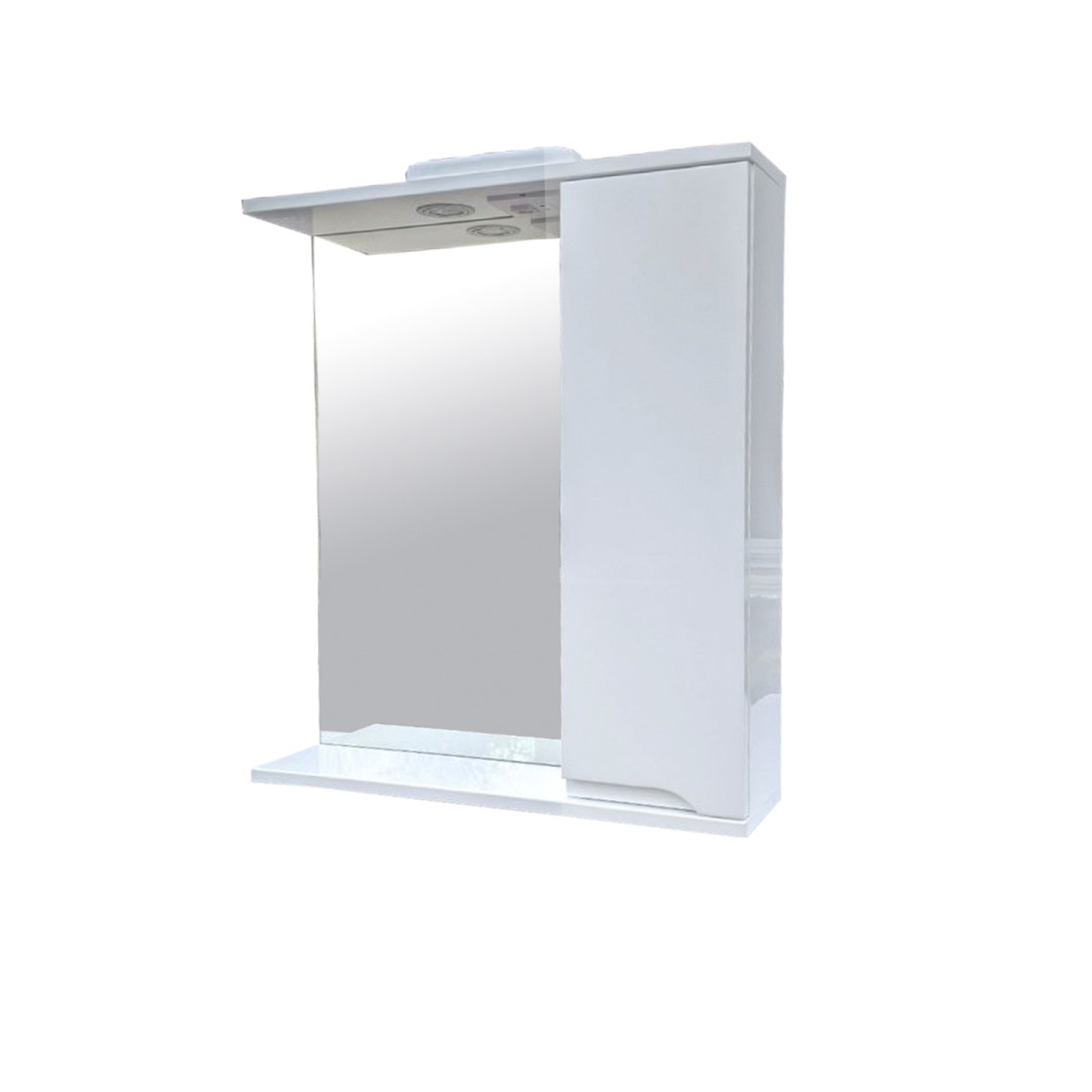 Дзеркало меблеве Соло 55 R (праве) з підсвічуванням біле