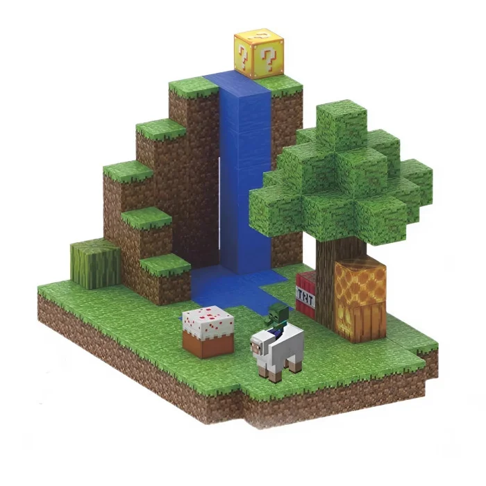 Водоспад Пригод 128 дет. | Дитячій магнітний конструктор в стилі Minecraft