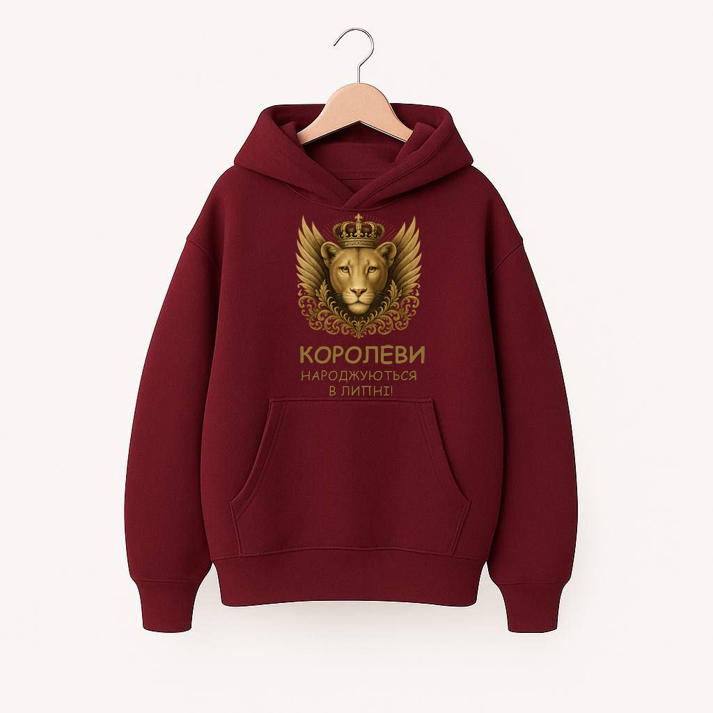 ХУДІ  ОВЕРСАЙЗ БОРДОВЕ З ПРИНТОМ 