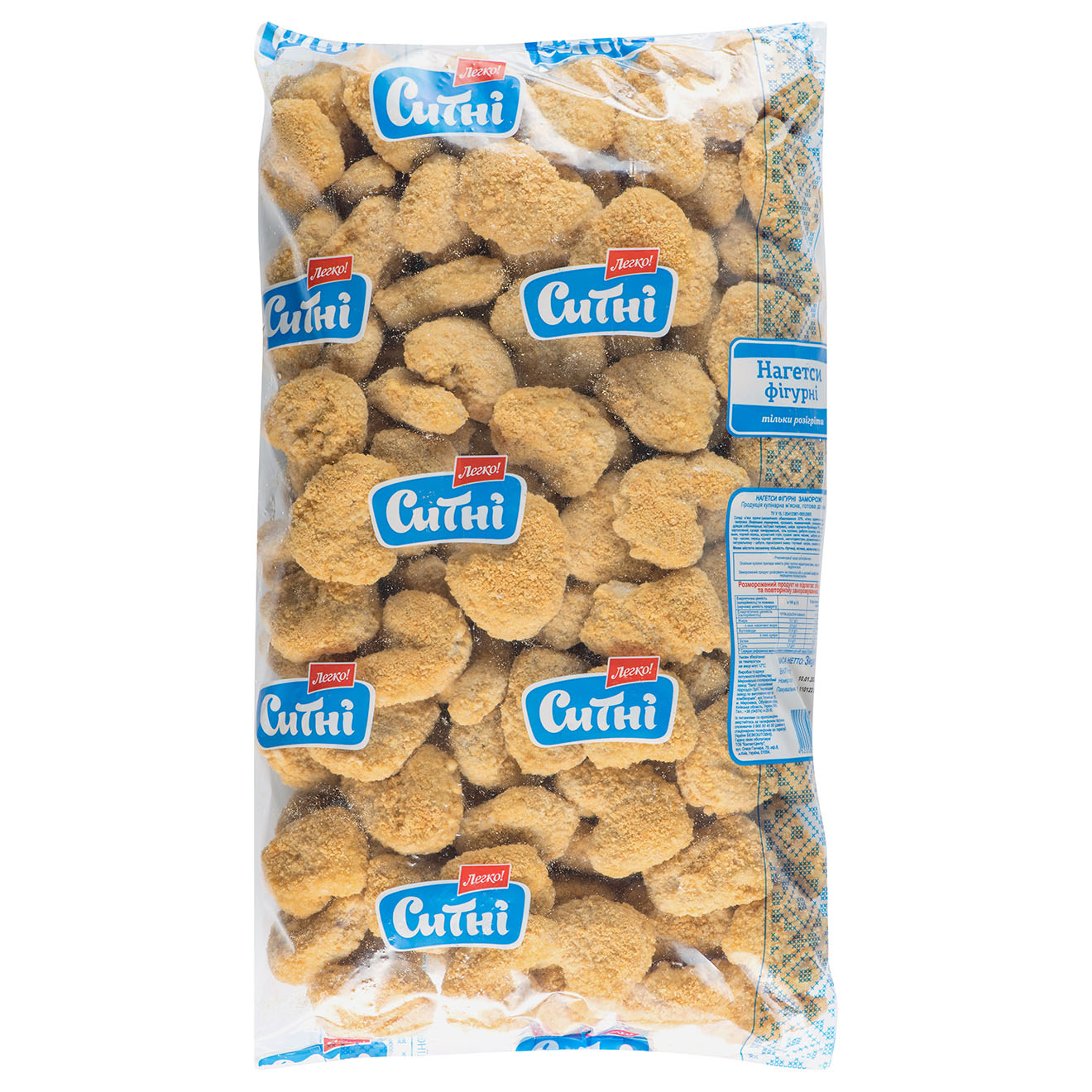 Нагетси фігурні зам  (ваг, проз пакет 3 кг)