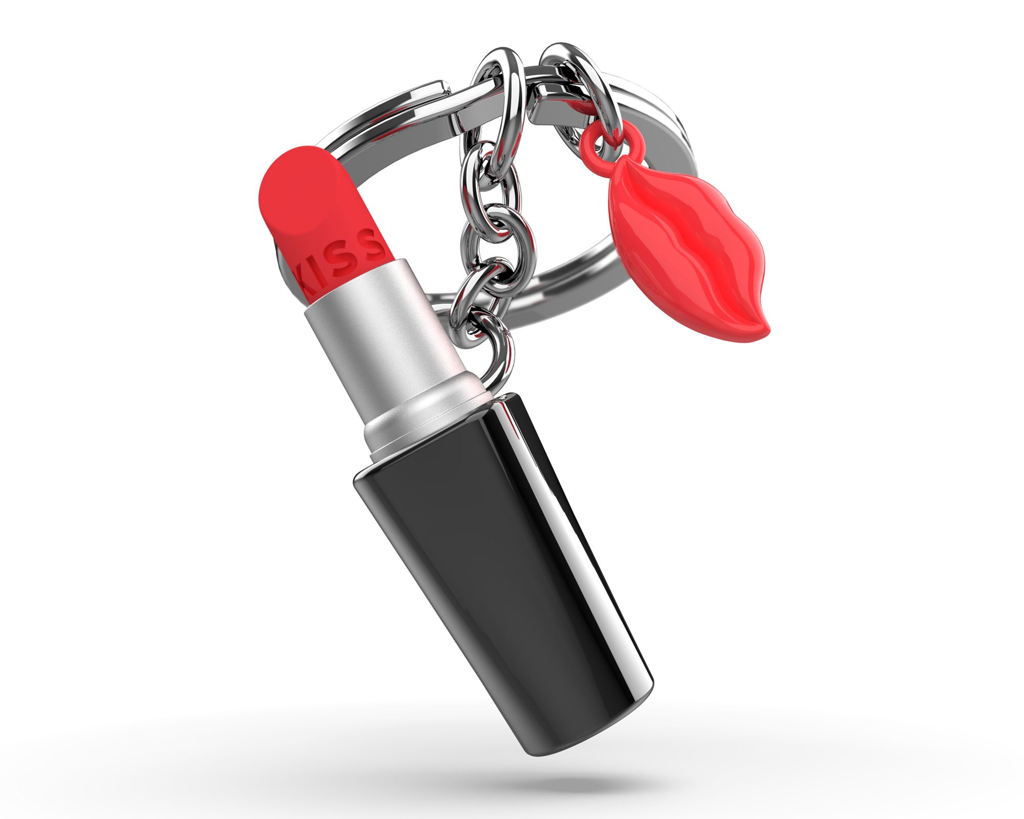 Брелок Metalmorphose Kiss Lips – металевий брелок у формі поцілунку для ключів