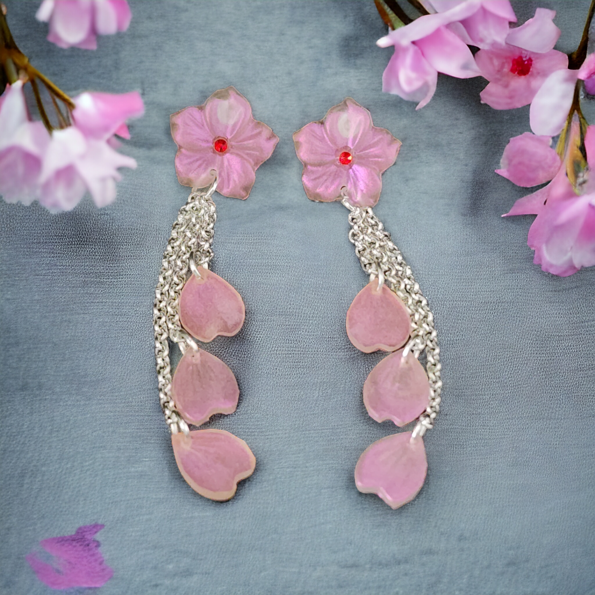 Falling Sakura Earrings