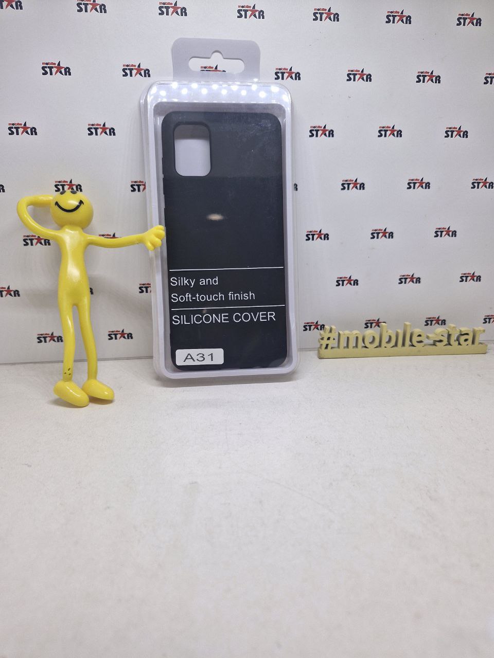 Чохол Silicone Case Camera (no logo) for Samsung A31 (A315) black