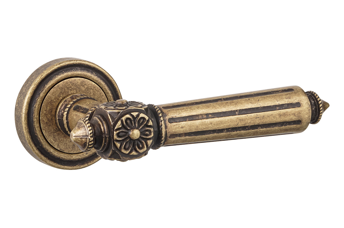 Ручка дверна SIBA Rimini антична бронза на розетці R06 