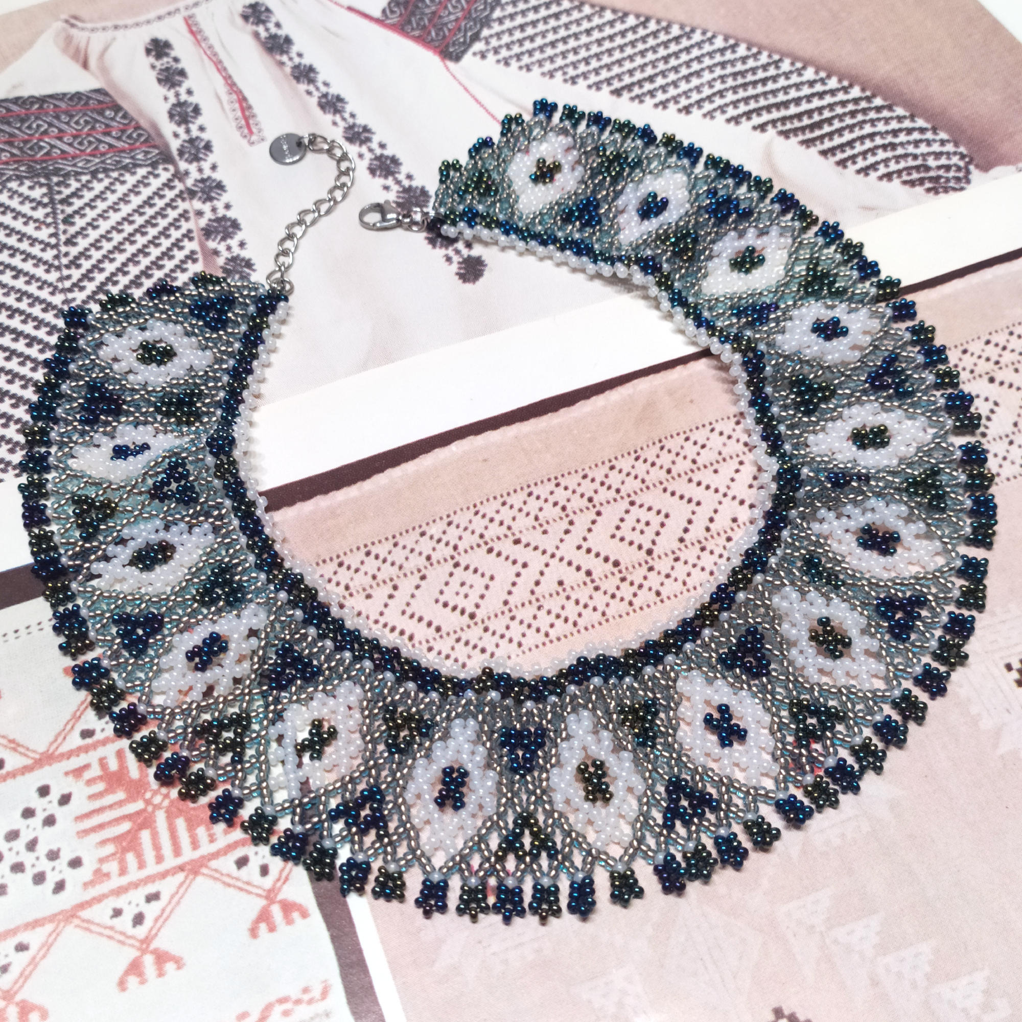 Силянка "Павичева" бірюзово-молочна