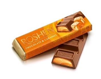 🇺🇦 "Roshen" Батончик шоколадный с карамелью, 29 гр.