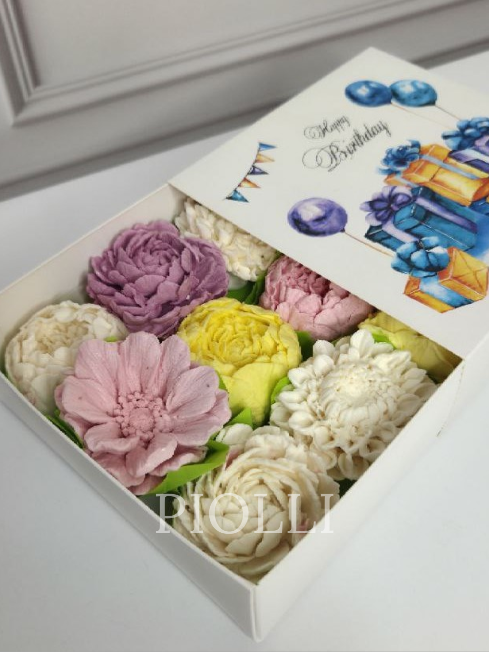 Коробка зефіру Happy Birthday