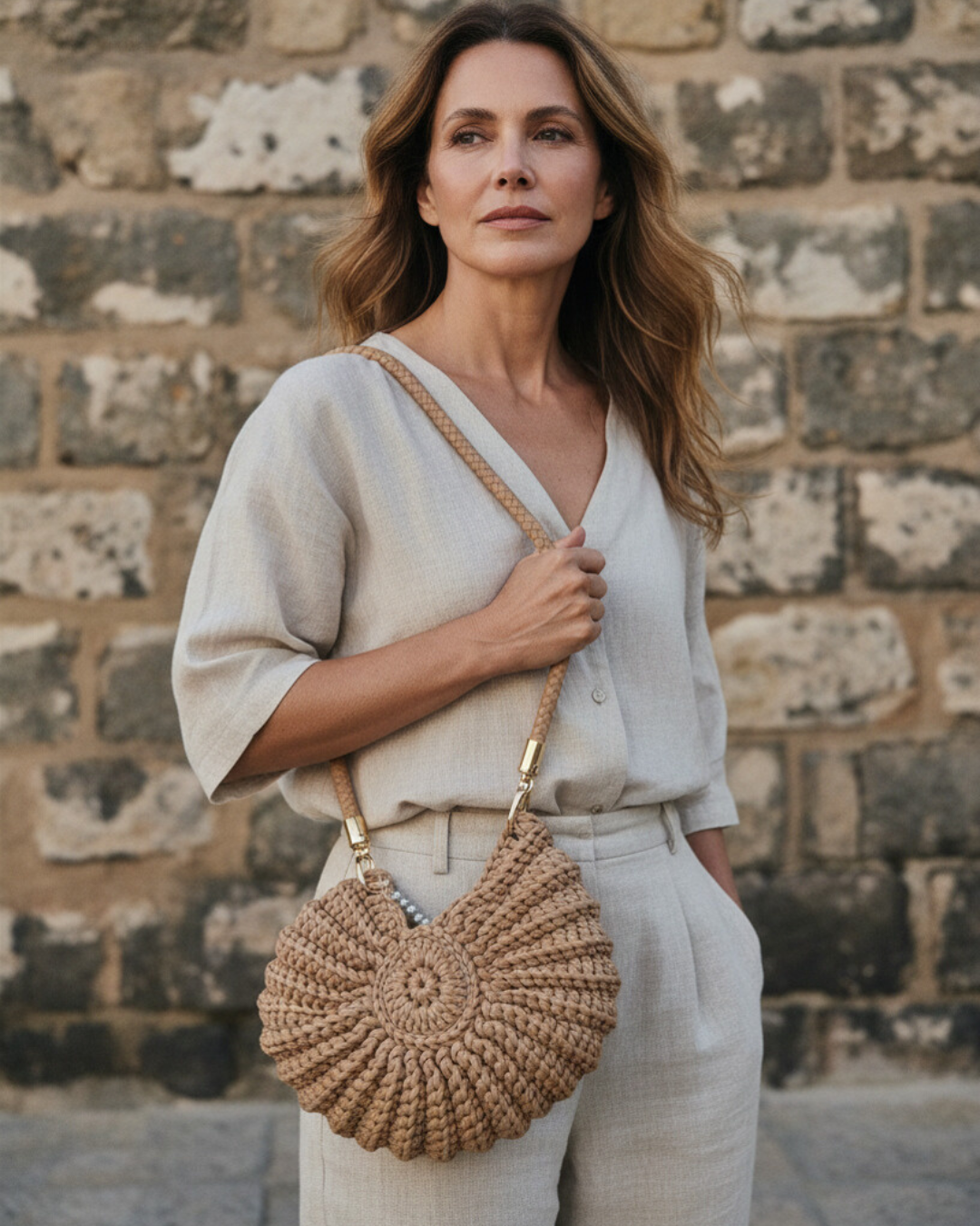 Crochet Shell Handbag